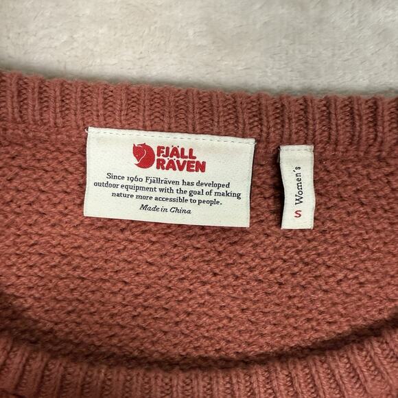 Fjallraven Women's Crew Neck Sweater - Rust Red - Picture 3 of 9